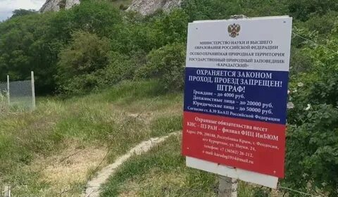 Штраф заповедная зона