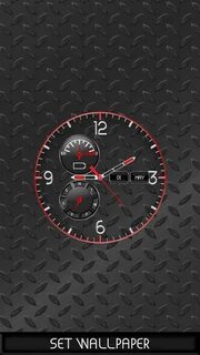 Установить тему с часами