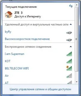 Текущие соединения