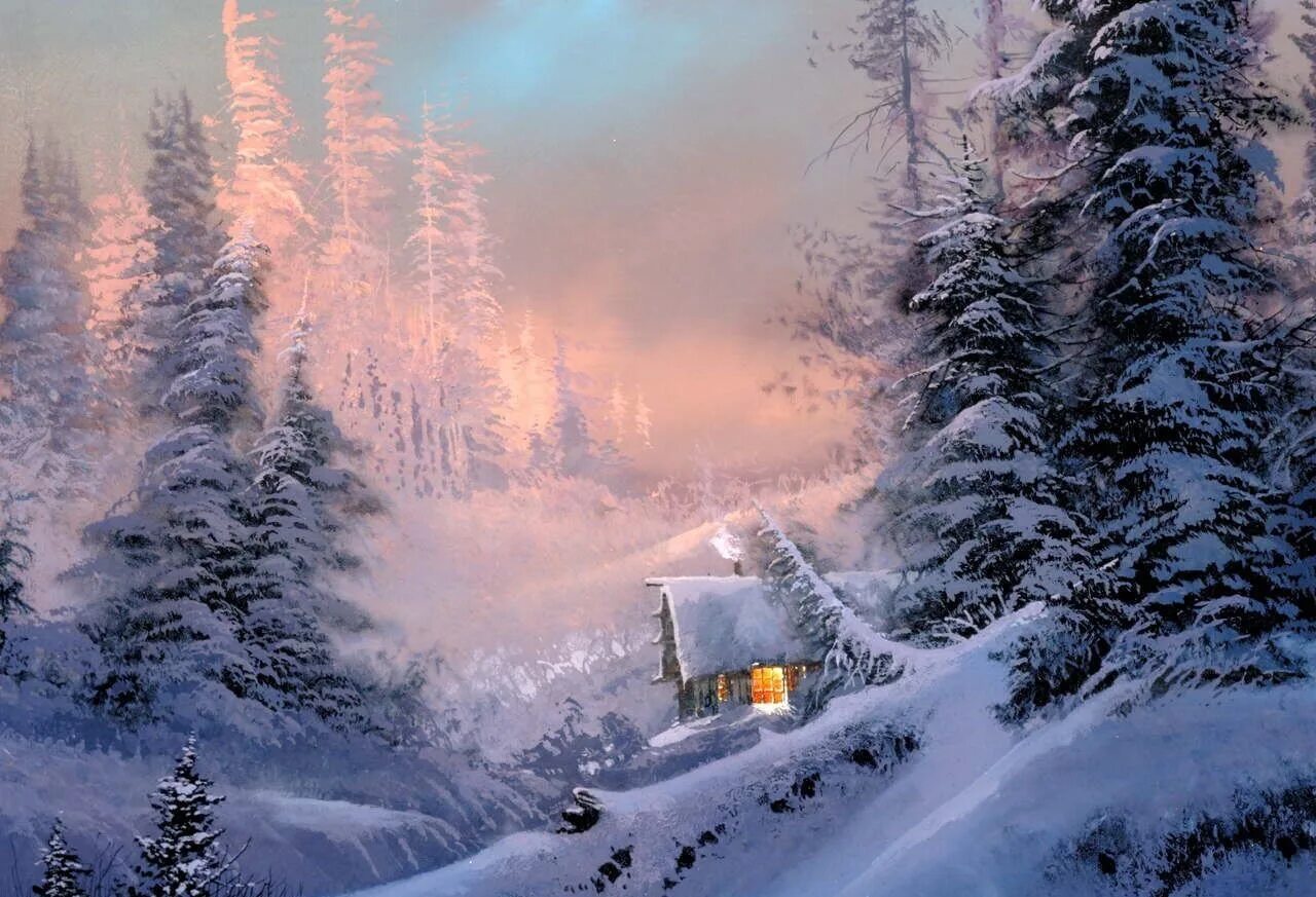 Тише тише снег идет. Тед Блейлок. Художник Тед Блейлок. Художник Тед Блейлок зима. Ted Blaylock картины художника.