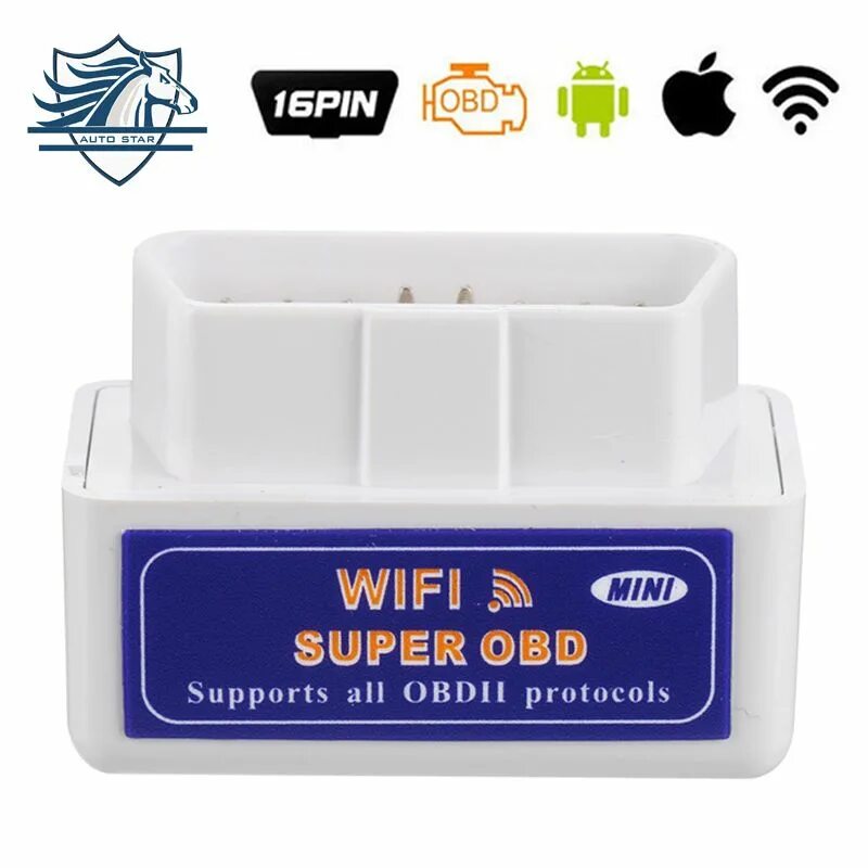 Supports all obd2 protocols. Автосканер elm327 Bluetooth (OBD II, V 1.5) C-41. Elm327 WIFI super OBD Mini. Elm327/v1.5 obd2 Wi Fi. Автосканер elm327 Wi-Fi 2.1.