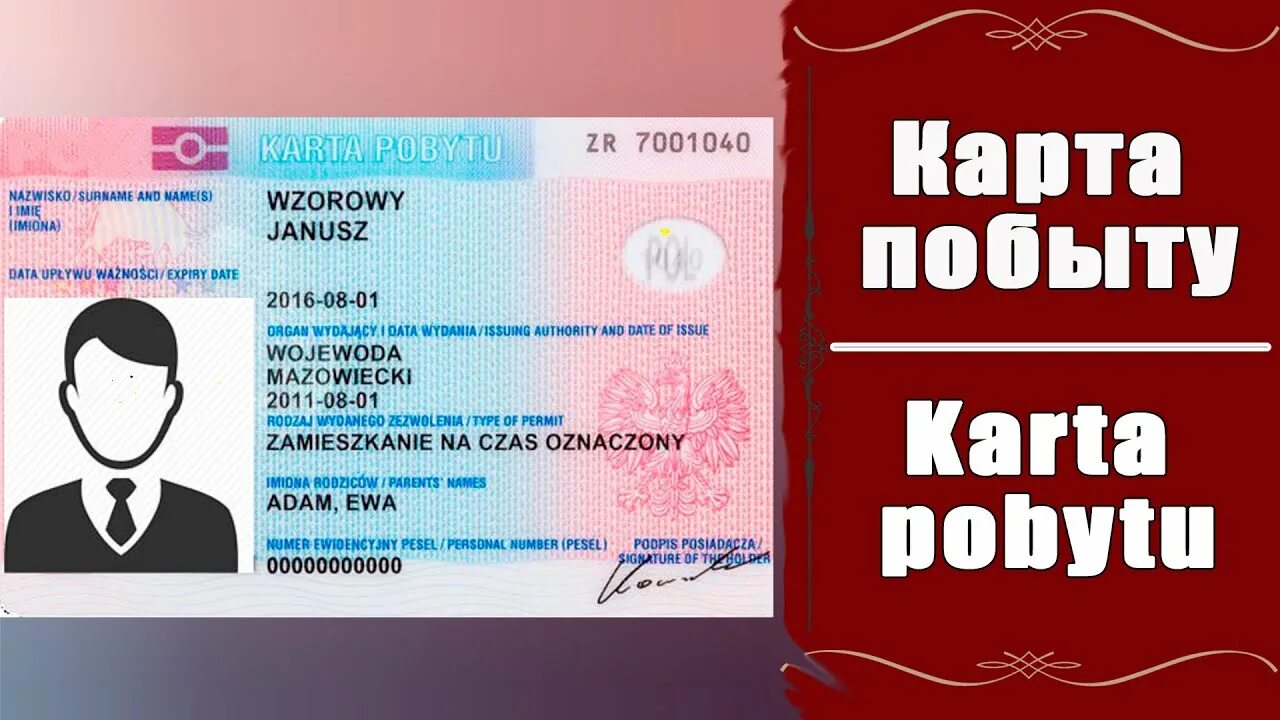 Получить карту побыта. Карта побыту. карта побыту в польше. карта часовего побыту. внесек на карту побыту.