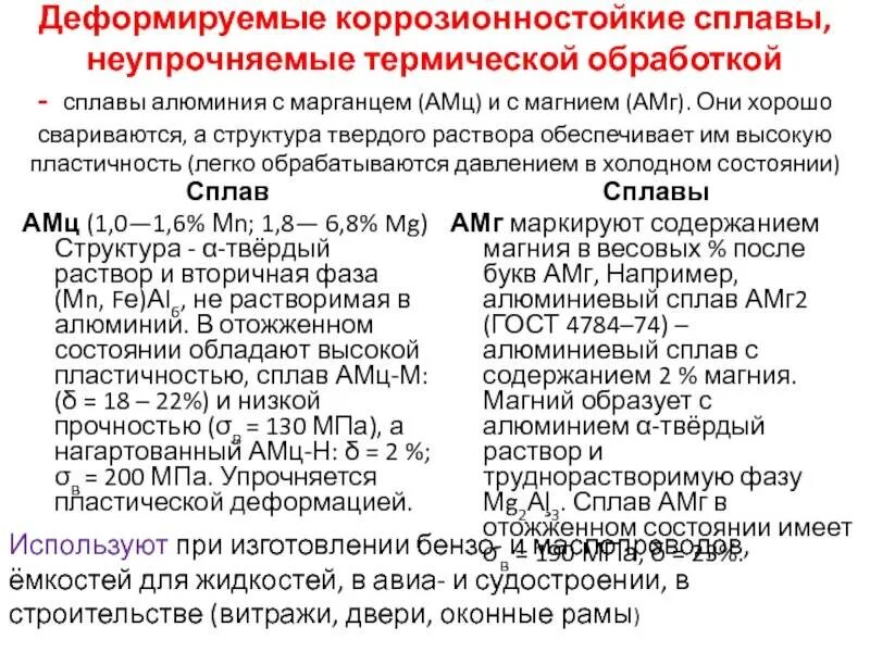 Марка деформируемого алюминиевого сплава. Деформируемые неупрочняемые алюминиевые сплавы. Структура алюминиевых сплава АМЦ. Деформируемые алюминиевые сплавы.