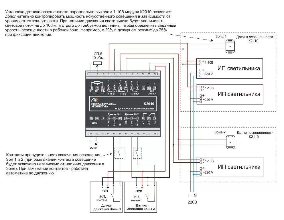 Датчик постоянной освещенности к2110. Zont управление освещением схема. К2010 модуль аналогового управления. Датчик постоянной освещенности к2110 схема принципиальная. Автоматика движения