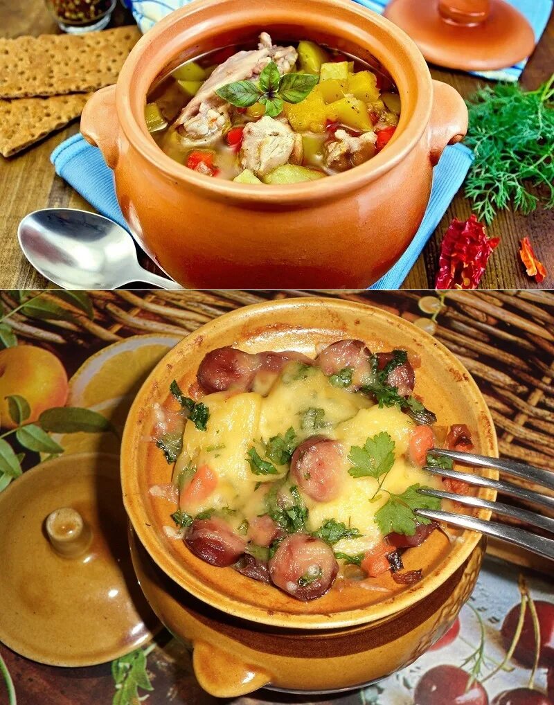 второе в горшочках рецепты. картошечка в горшочках в духовке. жаркое в глиняном горшке. мясо в горшочках. второе в горшочках рецепты.