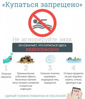 Купание запрещено памятка