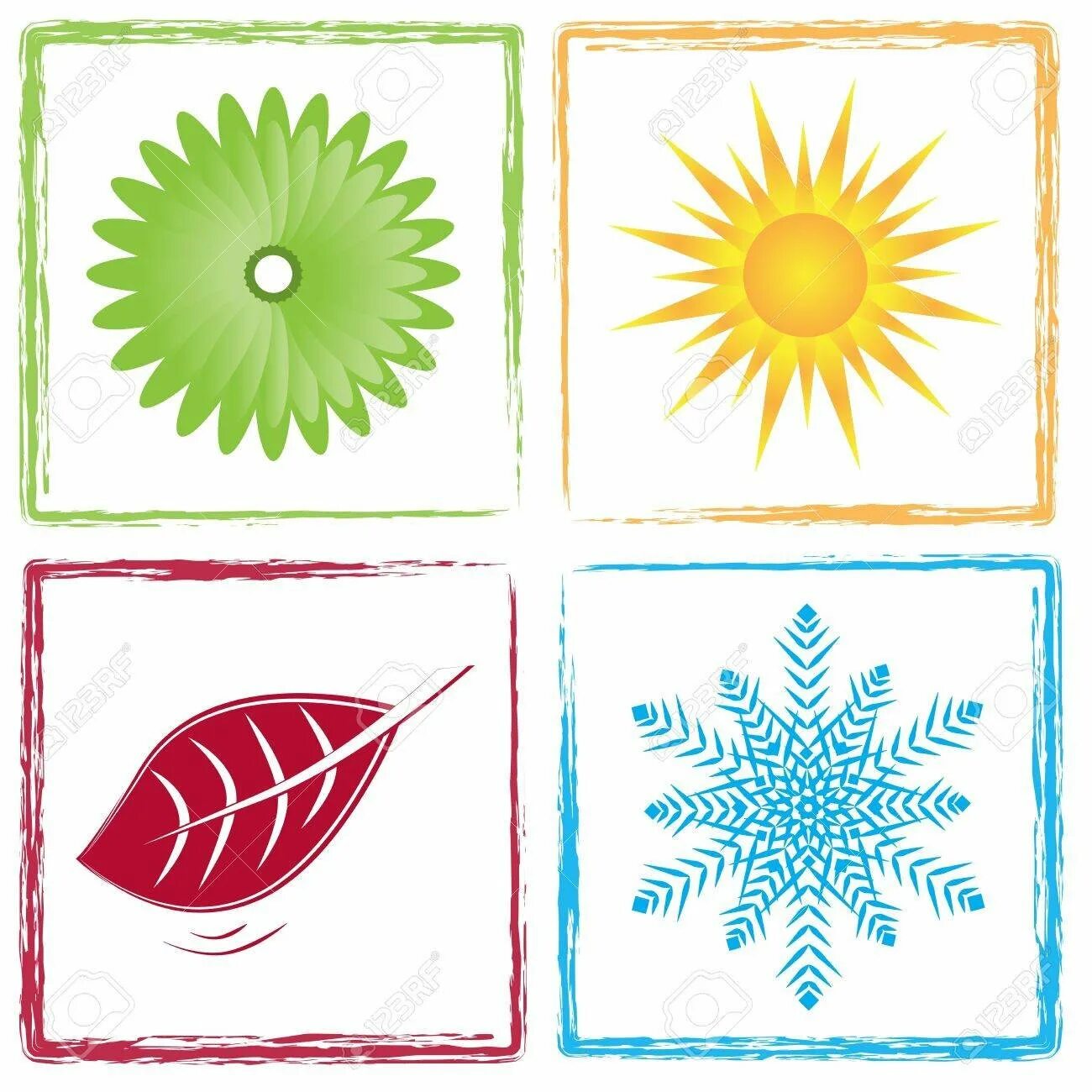 Символы времен года 2. Рисунки символы времен года. Зима лето символ. Обозначение времен года. Символ весны для детей.