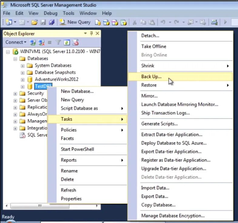 Database mirroring. Personal video database.