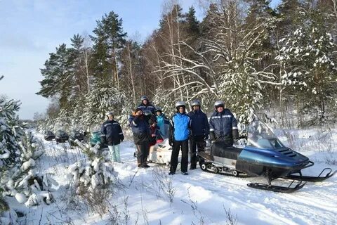 Прогулка на снегоходах в подмосковье