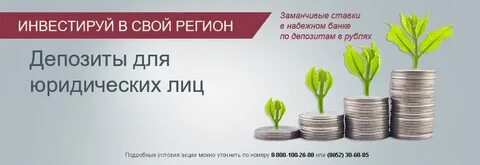 Вклады в банках юридических лиц