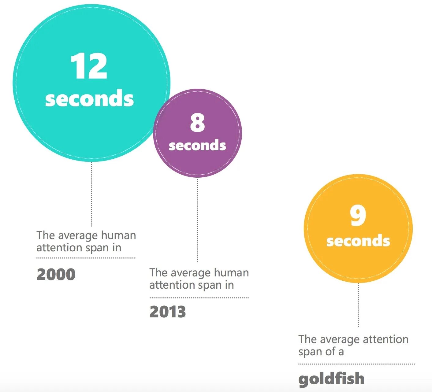 The average Human attention span. Low attention span. Average Human. Attention span