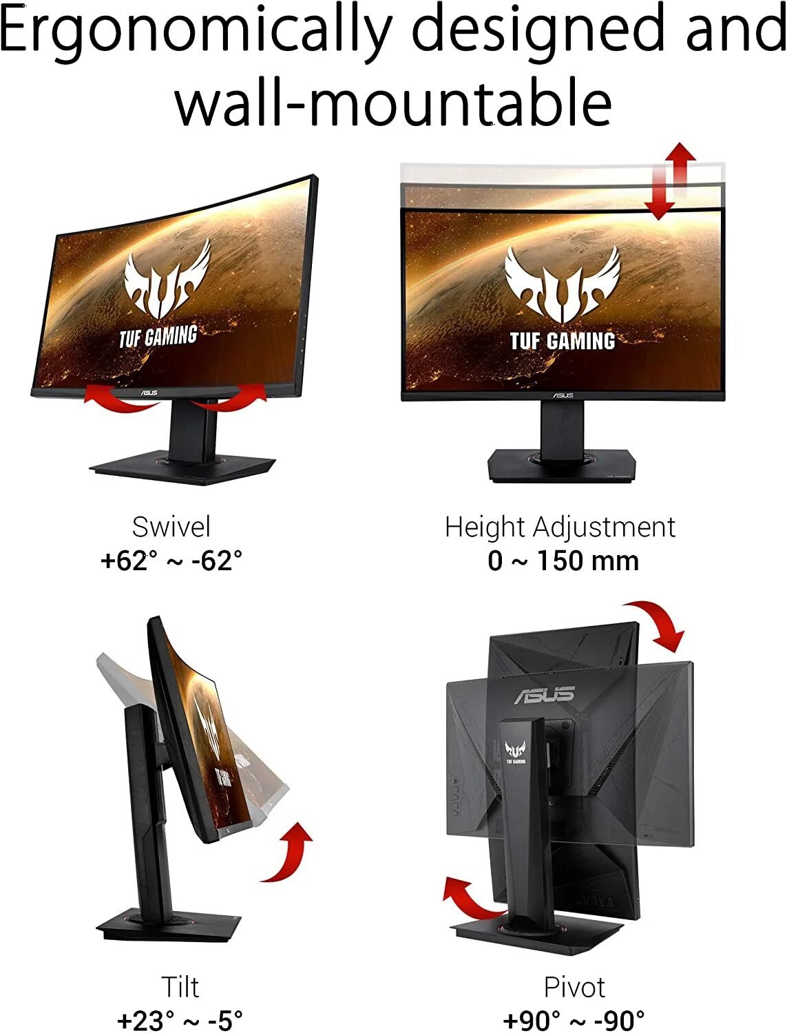 ASUS TUF Gaming vg24vq 23.6″. ASUS TUF Monitor 2023. Ега Gaming vg32v недоступны все настройки.