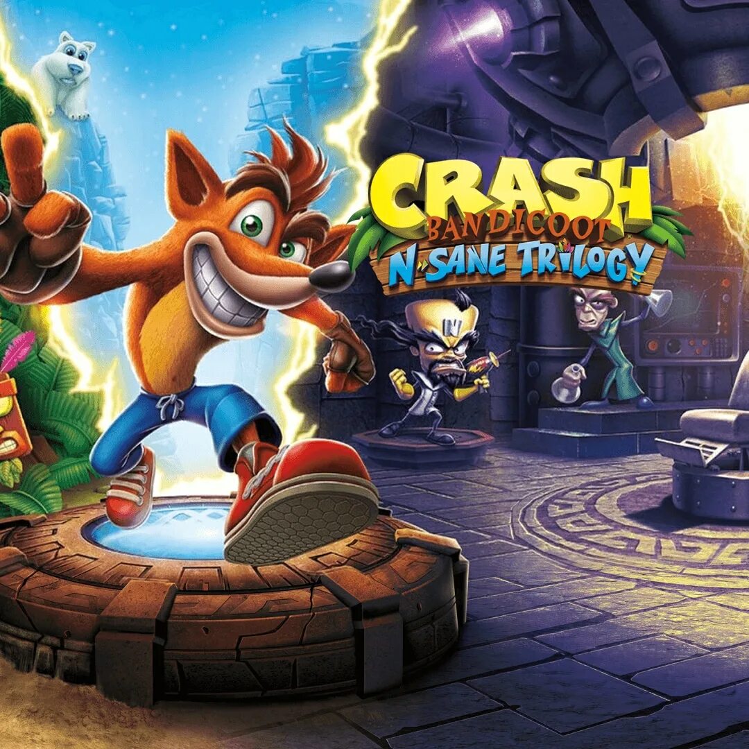 Краш играть crash games fun. Crash Bandicoot n-Sane Trilogy. Крэш бандикут трилогия. Crash Bandicoot: n. Sane Trilogy (2017).