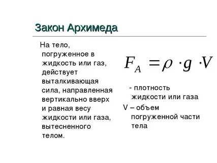 Выталкивающая сила кто открыл