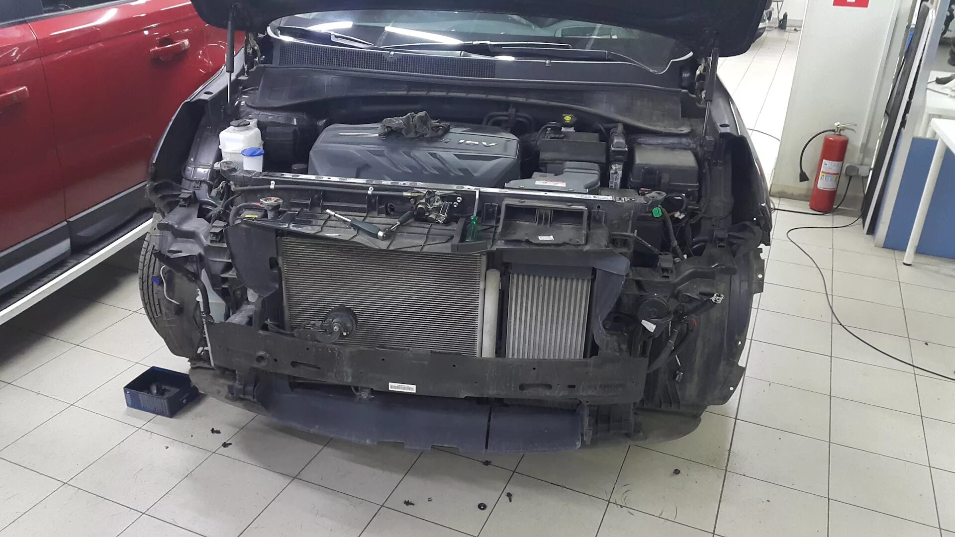 Как снять бампер киа соренто прайм Установка сеточки в бампер KIA Sorento (2G), 2,4 л, 2017 года стайлинг DRIVE2