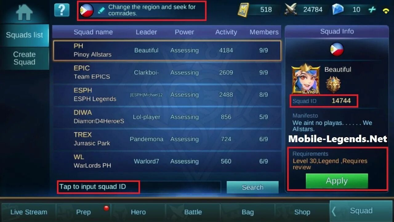 Как поменять регион в мобайл легенд. Ммр mobile legends. что такое ммр в мобайл легенд. сервера мобайл легенд. сквад в мобайл легенд.