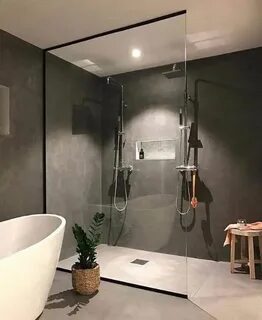 Дизайн ванной с душем современные
