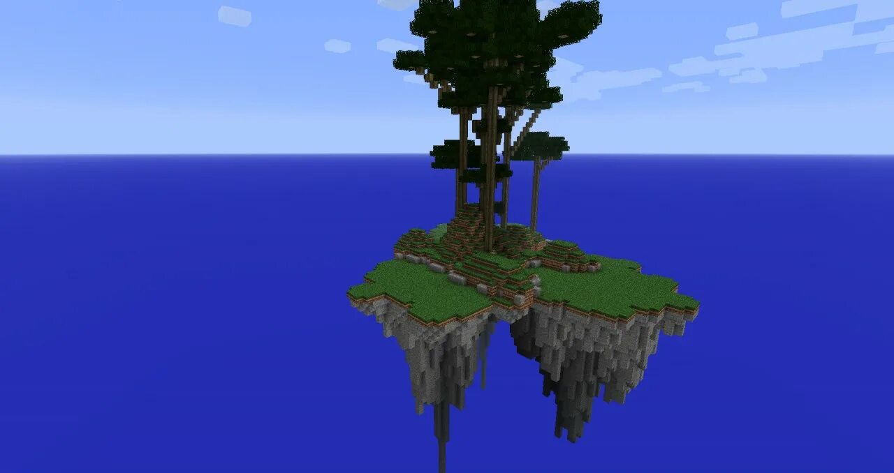 16. Сид на остров в майнкрафт 1. Minecraft летающие острова. Воздушный остров в майнкрафте. Парящий остров майнкрафт.