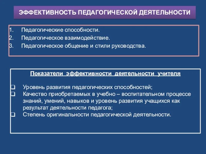 Основные условия эффективного взаимодействия
