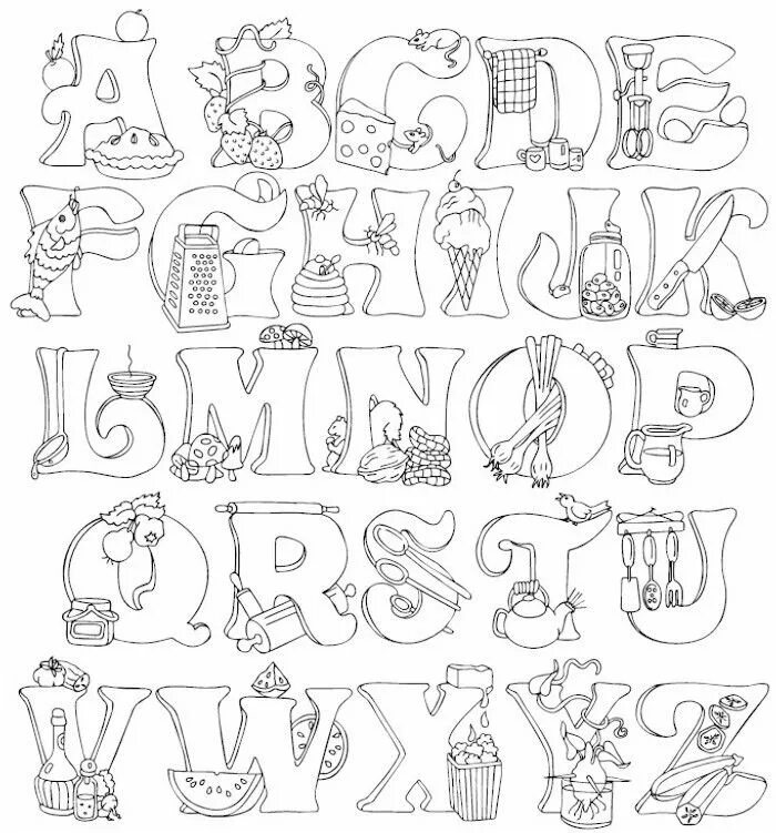 Раскраски Альфабет ЛОР. Раскраска алфавит. Буквы для раскрашивания для детей. Английские буквы раскраска.