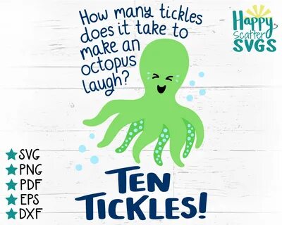 Tickle an Octopus SVG Joke SVG Kid Friendly Humour Sea - Etsy Canada.