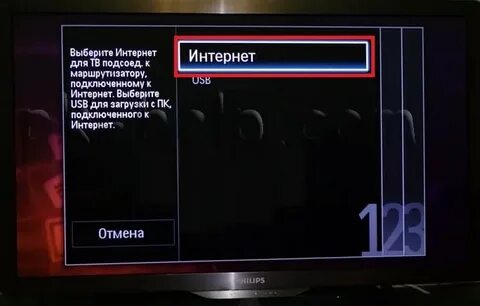 Настройка включения телевизора