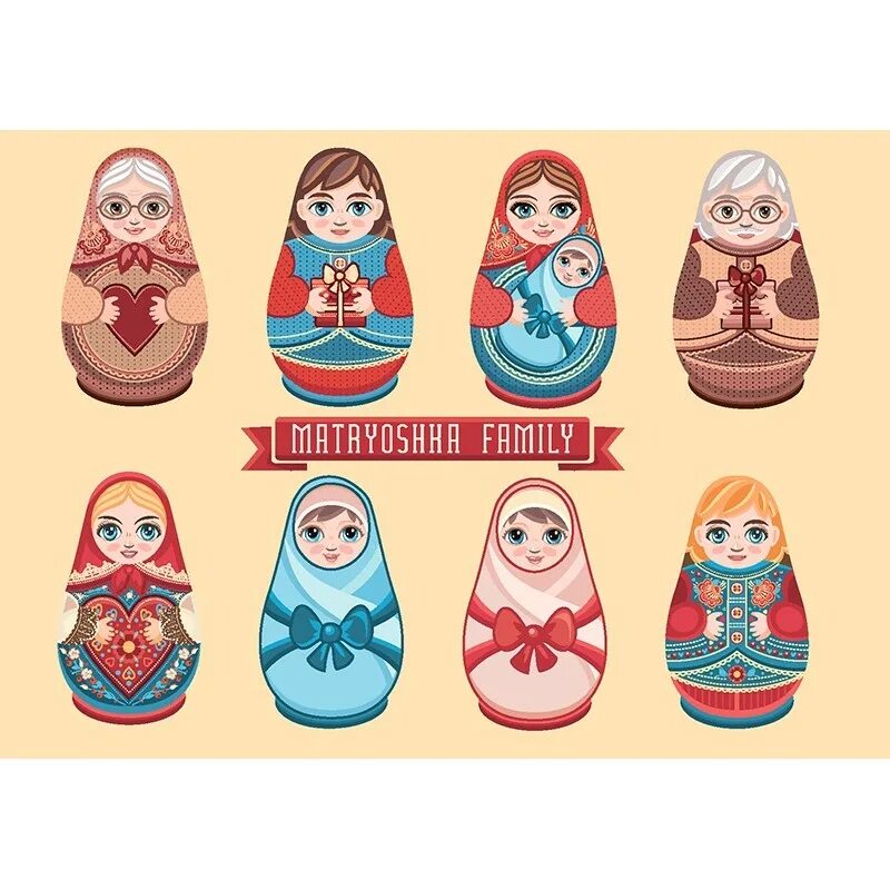 Нарисовать матрешку рп