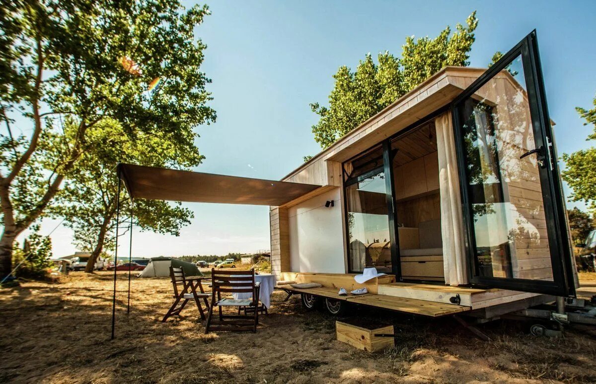 Микро дом. Минидом &quot;бригитта&quot;. тини хаус микро дом. модульный мини-дом/tiny house. каркасник tiny house.