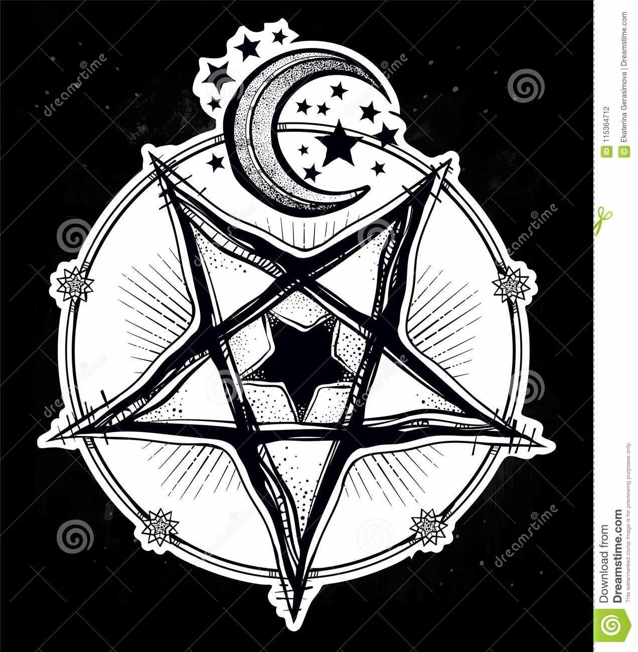 Магическая звезда пентаграмма. Векторная пентаграмма. Пентаграмма с полумесяцем. Пентаграмма рисунок. Луна пентаклей