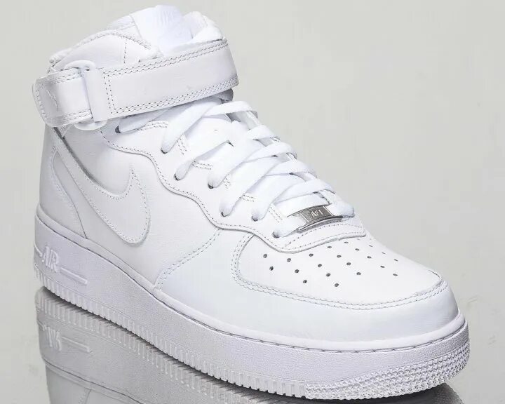 Форсы белые оригинал. Nike Air Force 1 Mid 07 White. Nike Air Force 1 Mid 07. Кроссовки Nike Air Force Mid. Кеды найк АИР Форс 1 МИД.