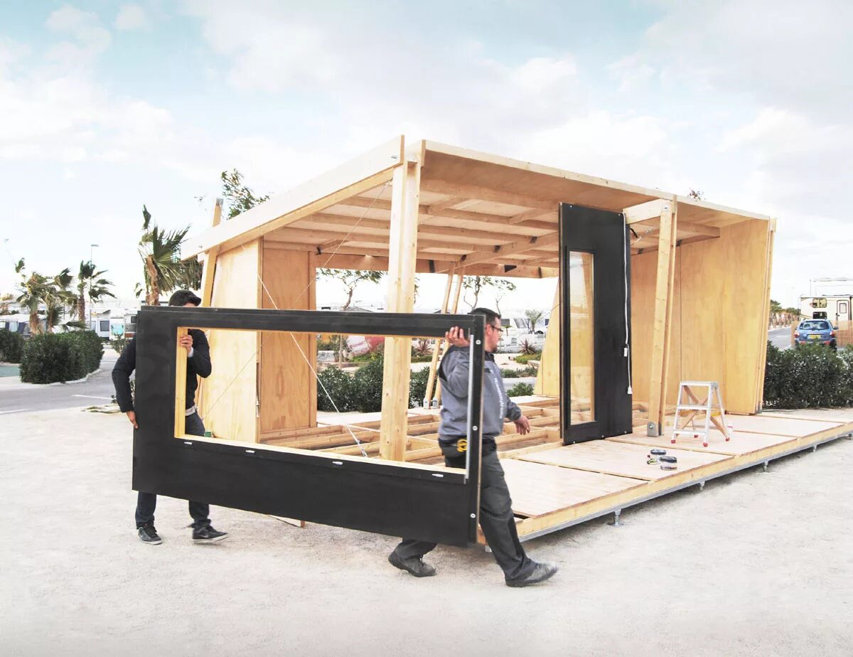 Как сделать модульный дом. Префаб prefab технология. сборный дом. разборный дом. сборно разборный дом.