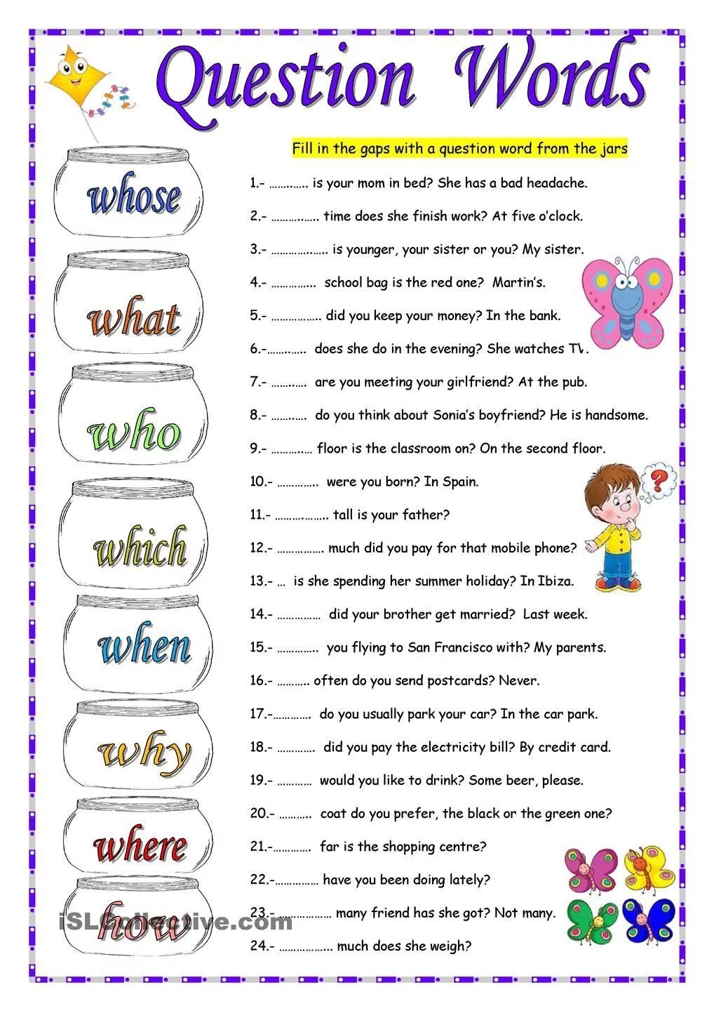 Elementary упражнения. Question Words в английском Worksheet. WH questions в английском. Вопросы Worksheets. WH questions упражнения.