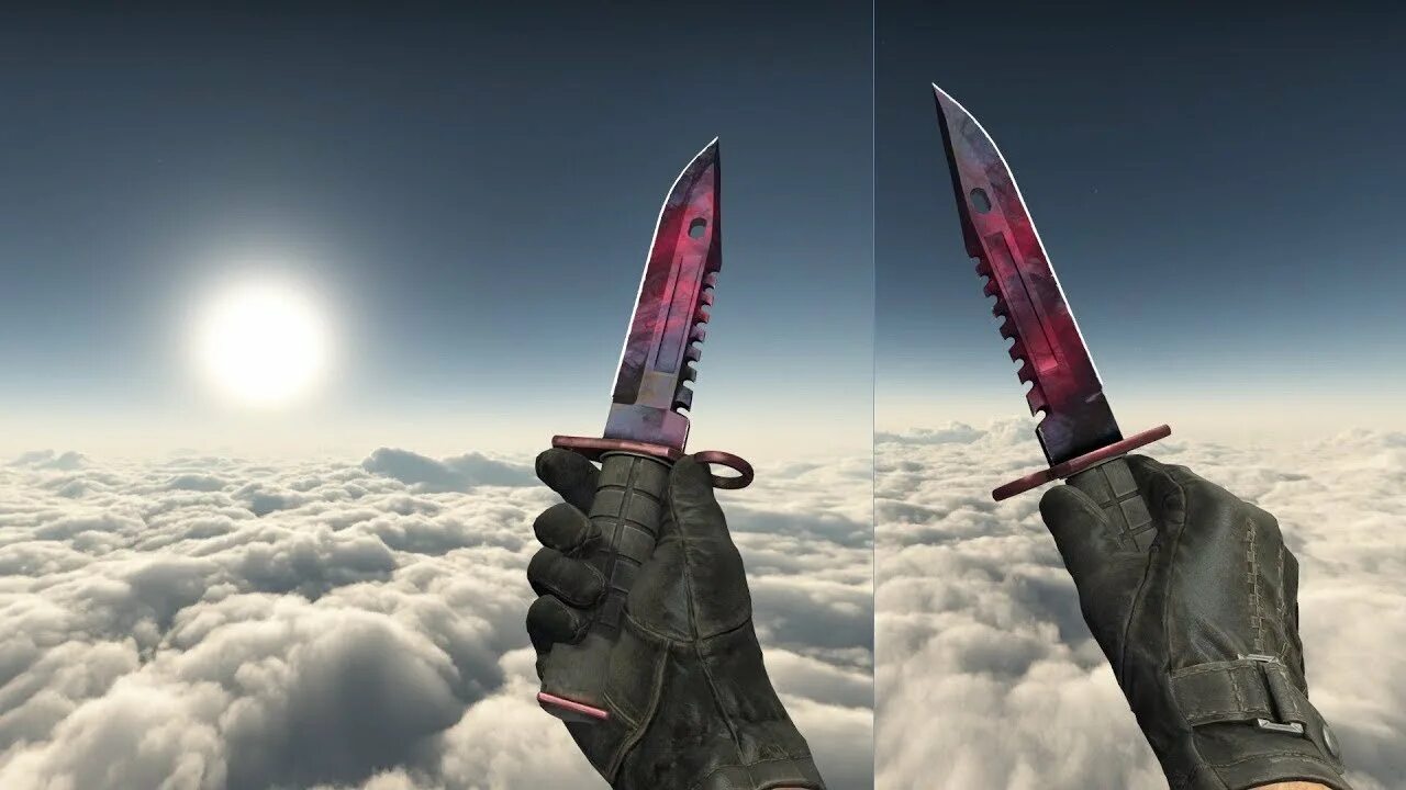 Волны фаза 1. Doppler m9 нож. м9 байонет волны. m9 bayonet doppler phase 2. штык-нож m9  волны.