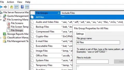 Groups file