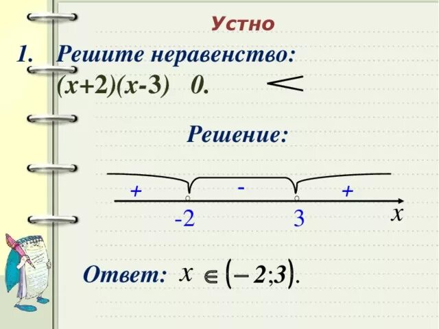 Решите неравенство 2 x 3 5