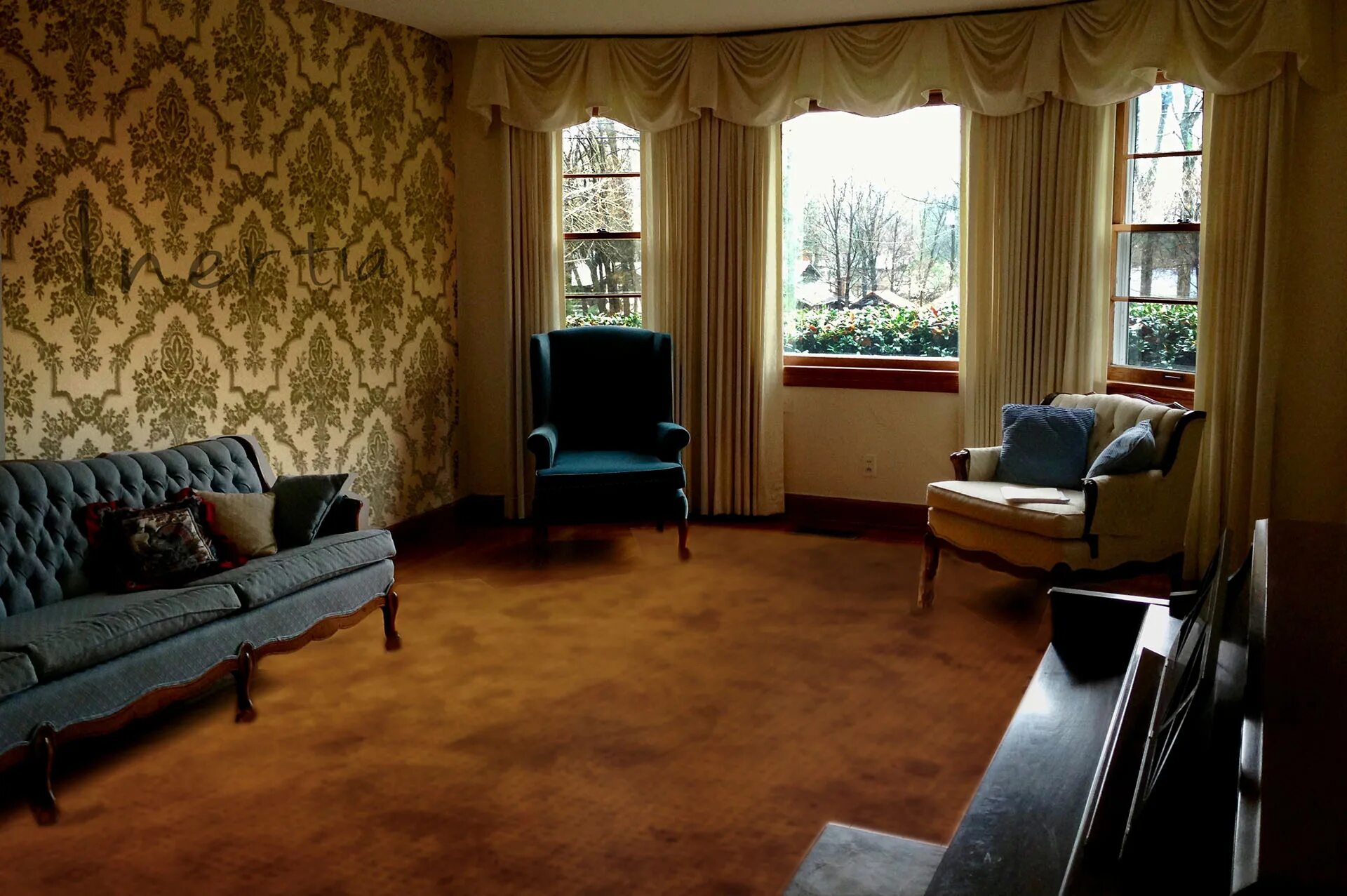 Old room and new room. Old room and new room