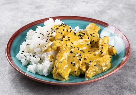 Сливочная курица с рисом