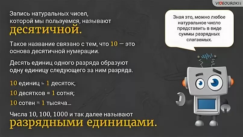 Запись натуральных чисел которой мы пользуемся называют