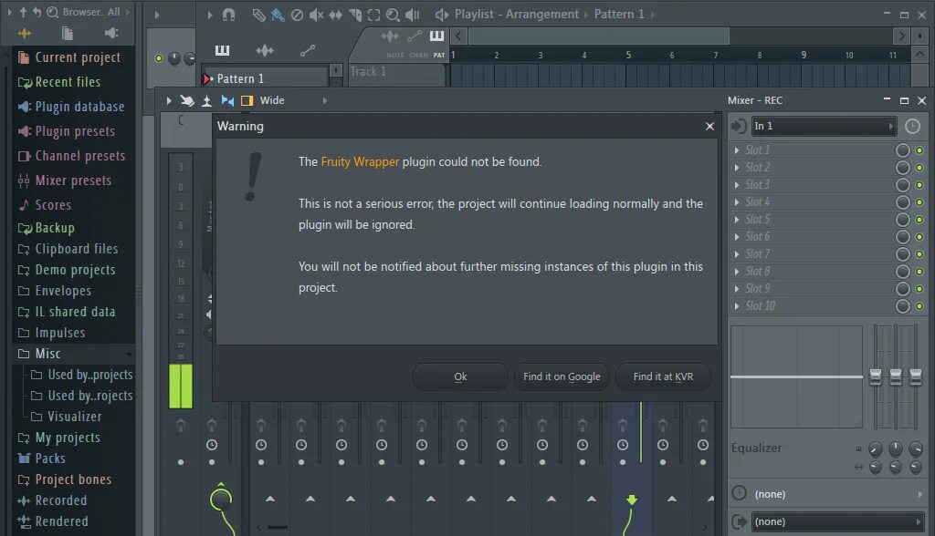 Как сохранять fl studio 20. Эквалайзер фл студио 20. Пресеты фл студио. Ошибка фл студио. Ошибка FL Studio.