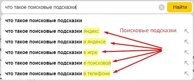 Поисковые подсказки в Яндексе. Поисковые подсказки для сайта. Реклама в поисковых подсказках