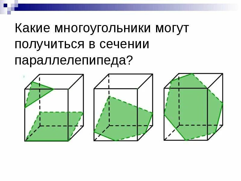 Какие многоугольники могут быть сечениями тетраэдра. Какие многоугольники могут получиться в сечении. какие многоугольники могут быть сечениями параллелепипеда?. какие многоугольники могут получиться в сечении куба. какие многоугольники могут получиться в сечении: б) параллелепипеда?.