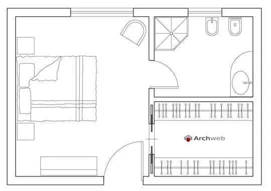 Hotel Floor Plans - Importance and Benefits - 2D & 3D Plans Slaapkamer modern, H