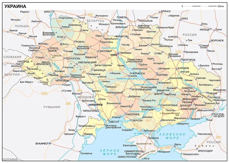 Где находится токмак на украине на карте. Физическая карта Восточной Украины подробная. Подробная карта Украины Восток Юг. Карта Украины с городами. Карта Украины с городами подробная.