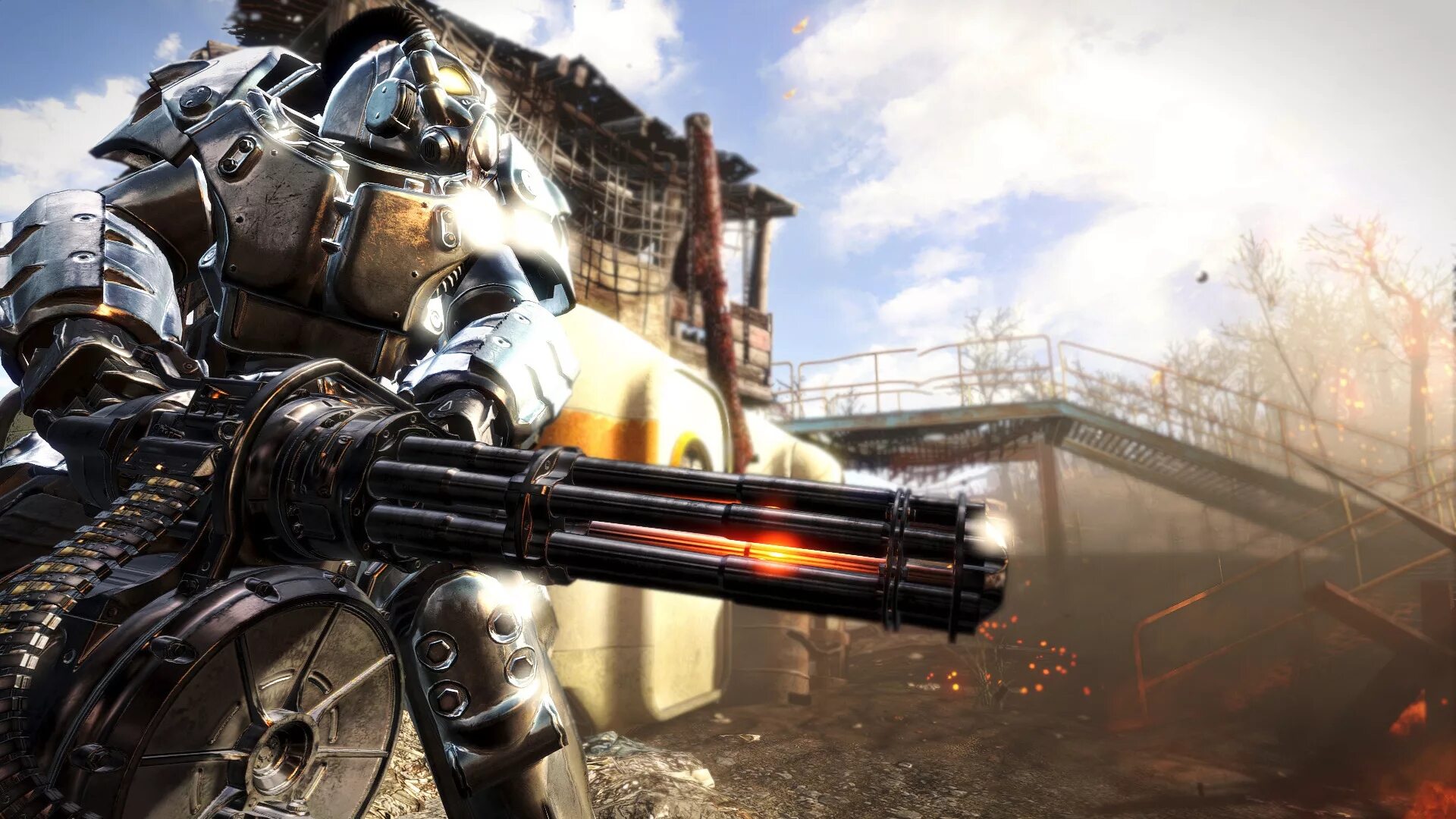 Fallout rutor. Фоллаут 4. миниган фоллаут 4. х-01 fallout 4. силовая броня обои.