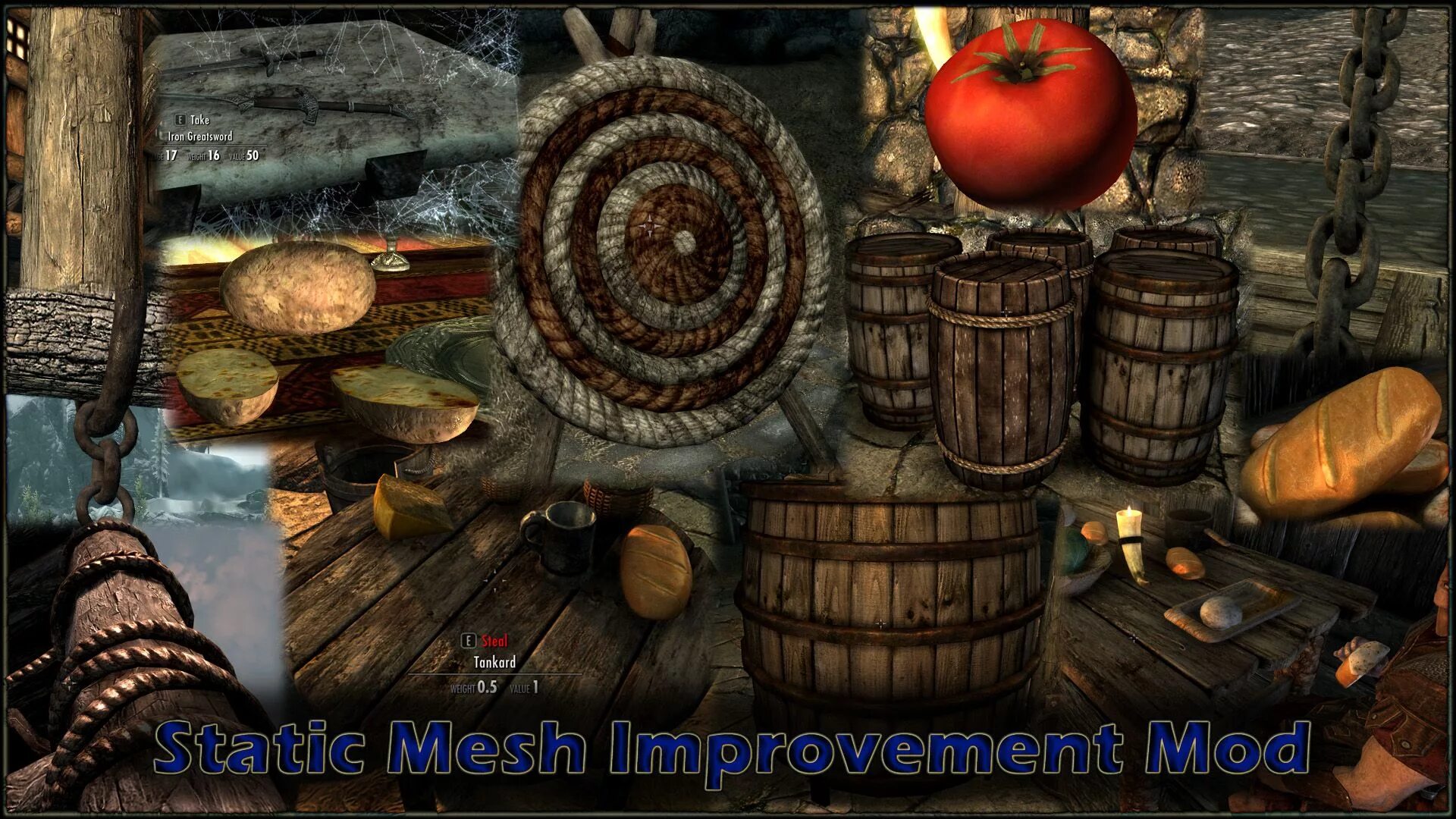Skyrim se static mesh improvement mod. Скайрим mod smim. skyrim se мод smim. скайрим мод статичные предметы. skyrim mesh improvements.