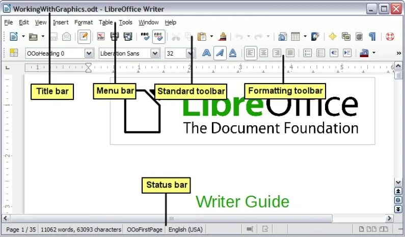 Как создать либер офис. Либре офис. libreoffice writer интерфейс. интерфейс либер офис. панель инструментов в либре офис.