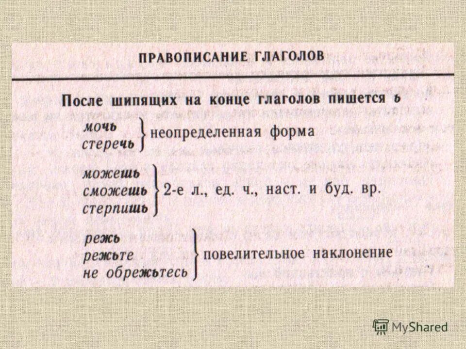Правописание глаголов. Правописание глаголов