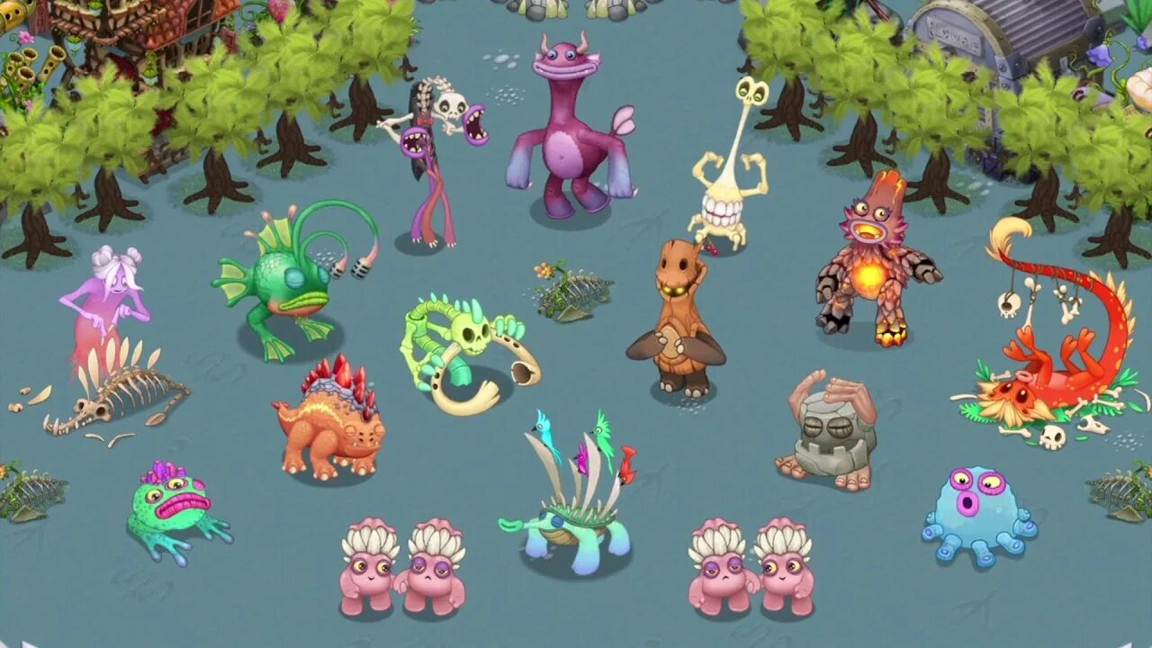 My singing monsters 4.1 4. My singing Monsters костяной остров. My singing Monsters костяной остров монстры. Май Синг Монстерс монстры. My singing Monsters остров кости монстры.