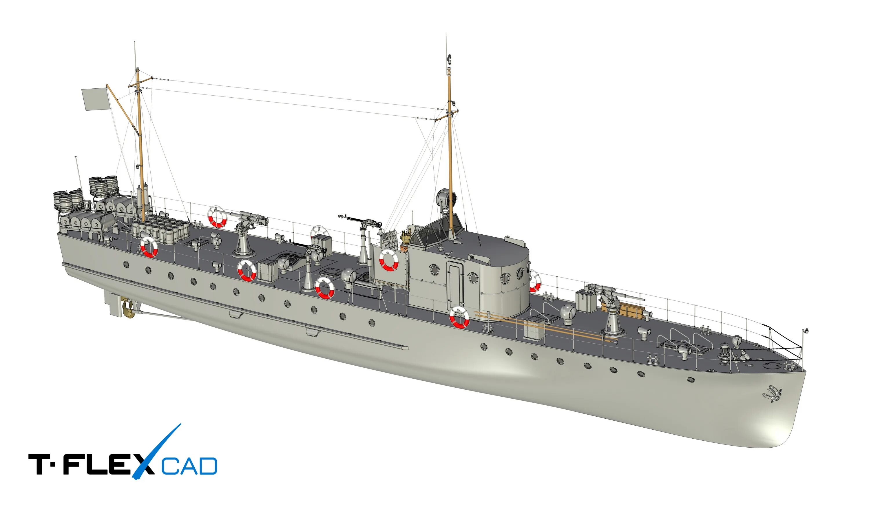 Модель корабля "Малый Охотник" типа МО-4 класс C-2 - Верфь на Столе