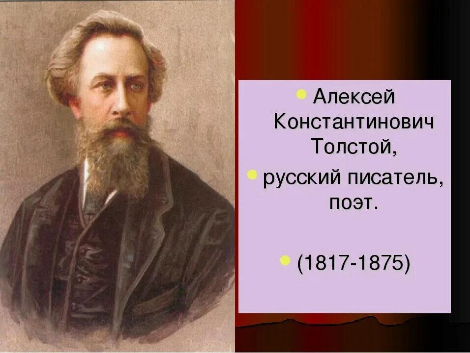 Имя писателя толстого. Портрет Алексея Константиновича Толстого.